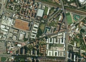Immagine aerea delle Casermette S. Paolo.