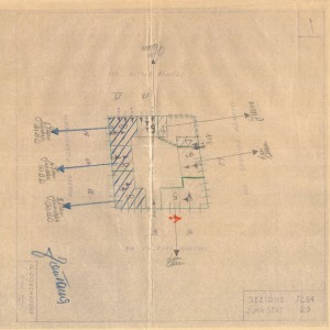 Bombardamenti aerei. Censimento edifici danneggiati o distrutti. ASCT Fondo danni di guerra inv. 1284 cart. 26 fasc. 40. © Archivio Storico della Città di Torino