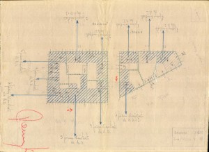 Bombardamenti aerei. Censimento edifici danneggiati o distrutti. ASCT Fondo danni di guerra inv. 688 cart. 14 fasc. 73. © Archivio Storico della Città di Torino