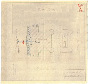 Bombardamenti aerei. Censimento edifici danneggiati o distrutti. ASCT Fondo danni di guerra inv. 67 cart. 2 fasc. 4. © Archivio Storico della Città di Torino