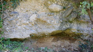 Depositi fluvioglaciali poggianati su un paleosuolo presso Pianezza