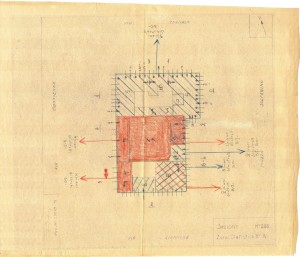 Bombardamenti aerei. Censimento edifici danneggiati o distrutti. ASCT Fondo danni di guerra inv. 268 cart. 5 fasc. 8. © Archivio Storico della Città di Torino