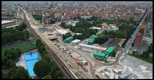 I cantieri lungo la Spina Centrale (2). Fotografia di Michele D’Ottavio, 2009. © MuseoTorino.