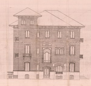 Facciata-progetto edilizio ing. Ceresa (ASCT, PE I cat. 1914/685)