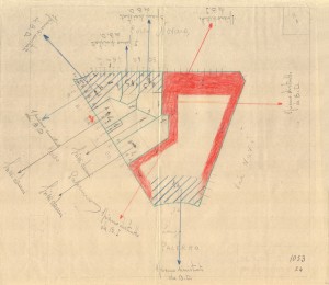 Bombardamenti aerei. Censimento edifici danneggiati o distrutti. ASCT Fondo danni di guerra inv. 1053 cart. 22 fasc. 8. © Archivio Storico della Città di Torino