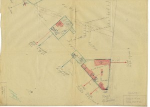 Bombardamenti aerei. Censimento edifici danneggiati o distrutti. ASCT Fondo danni di guerra inv. 1695 cart. 35 fasc. 1 seconda parte. © Archivio Storico della Città di Torino