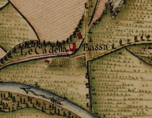 Cascina Tetti Basse di Dora. Carta Topografica della Caccia, 1760-1766 circa, ©Archivio di Stato di Torino