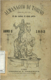 «Almanacco di Torino: compilato per cura di due studiosi di storia patria», A. V, 1883, Torino, copertina