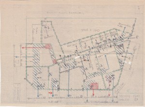 Bombardamenti aerei. Censimento edifici danneggiati o distrutti. ASCT Fondo danni di guerra inv. 1249 cart. 25 fasc. 5. © Archivio Storico della Città di Torino