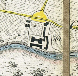 Cascina Mirafiori. Antonio Rabbini , Topografia della Città e Territorio di Torino, 1840. © Archivio Storico della Città di Torino