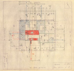 Bombardamenti aerei. Censimento edifici danneggiati o distrutti. ASCT Fondo danni di guerra inv. 355 cart. 6 fasc. 38. © Archivio Storico della Città di Torino 