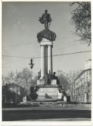 Pietro Costa, Monumento a Vittorio Emanuele II, 1882-1899. Fotografia di Giancarlo Dall'Armi, 1911-1928. © Archivio Storico della Città di Torino