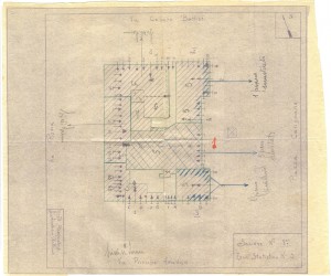 Bombardamenti aerei. Censimento edifici danneggiati o distrutti. ASCT Fondo danni di guerra inv. 87 cart. 2 fasc. 16. © Archivio Storico della Città di Torino