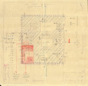 Bombardamenti aerei. Censimento edifici danneggiati o distrutti. ASCT Fondo danni di guerra inv. 31 cart. 1 fasc. 31. © Archivio Storico della Città di Torino