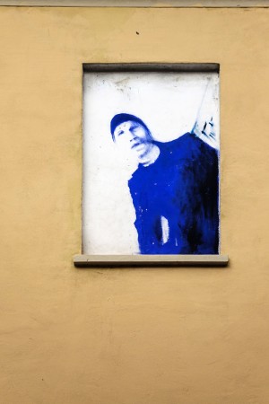 Gianluca Rosso, particolare di murale senza titolo, 2000, via Locana 20, MAU Museo Arte Urbana. Fotografia di Roberto Cortese, 2017 © Archivio Storico della Città di Torino 