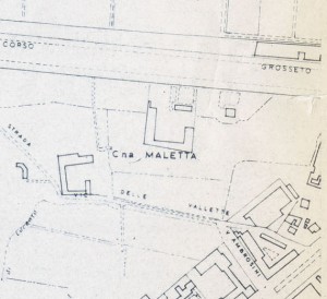 Cascina Maletta. Istituto Geografico Militare, Pianta di Torino, 1974. © Archivio Storico della Città di Torino