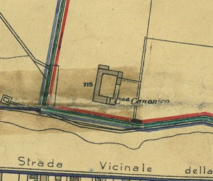 Cascina Canonico. Pianta di Torino, 1935. © Archivio Storico della Città di Torino