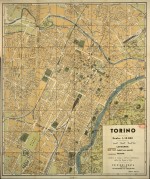Pianta topografica della città di Torino, 1950 circa
