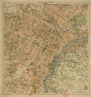 Pianta di Torino, 1930 circa. Biblioteca civica centrale, Cartografico  3/4.4.01 © Biblioteche civiche torinesi