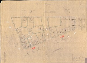 Bombardamenti aerei. Censimento edifici danneggiati o distrutti. ASCT Fondo danni di guerra inv. 2113 cart. 43 fasc. 11. © Archivio Storico della Città di Torino