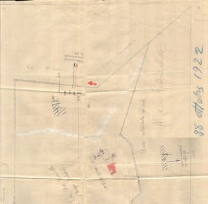 Bombardamenti aerei. Censimento edifici danneggiati o distrutti. ASCT Fondo danni di guerra inv. 2288 cart. 46 fasc. 4 prima parte . © Archivio Storico della Città di Torino