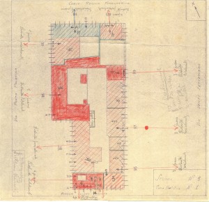 Bombardamenti aerei. Censimento edifici danneggiati o distrutti. ASCT Fondo danni di guerra inv. 5 cart. 1 fasc. 5. © Archivio Storico della Città di Torino