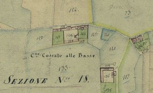 Cascina Le Basse. Catasto Gatti, 1820-1830. © Archivio Storico della Città di Torino