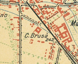 Cascina Brusà. Pianta di Torino e dintorni, 1911. © Archivio Storico della Città di Torino