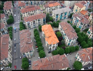 Veduta aerea del 14° Quartiere IACP. Fotografia di Michele D'Ottavio, 2011. © MuseoTorino