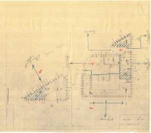 Bombardamenti aerei. Censimento edifici danneggiati o distrutti. ASCT Fondo danni di guerra inv. 57 cart. 1 fasc. 57. © Archivio Storico della Città di Torino