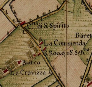 Cascina Commenda. 
Carta Topografica della Caccia, 1760-1766 circa, © Archivio di Stato di Torino