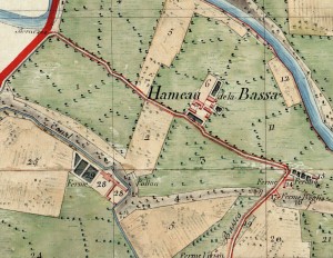 Cascina Perrone. Mappa primitiva Napoleonica, 1805. © Archivio Storico della Città di Torino