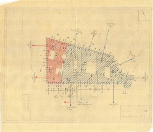 Bombardamenti aerei. Censimento edifici danneggiati o distrutti. ASCT Fondo danni di guerra inv. 228 cart. 4 fasc. 18. © Archivio Storico della Città di Torino