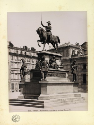 Carlo Marocchetti, Monumento a Carlo Alberto, 1856-1860. © Archivio Storico della Città di Torino