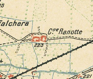 Cascine Ranotte. Istituto Geografico Militare, Pianta di Torino e dintorni, 1911. © Archivio Storico della Città di Torino