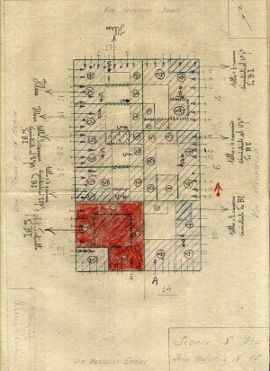 Bombardamenti aerei. Censimento edifici danneggiati o distrutti. ASCT Fondo danni di guerra inv. 730 cart. 15 fasc. 11. © Archivio Storico della Città di Torino