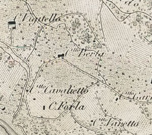 Cascina Nuova o Berta. Vittorio Brambilla, Contorni di Torino, 1877. © Archivio Storico della Città di Torino