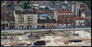 I cantieri lungo la Spina Centrale (particolare, 1). Fotografia di Michele D’Ottavio, 2010. © MuseoTorino.