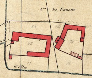 Cascine Ranotte. Catasto Rabbini, 1866. © Archivio di Stato di Torino.