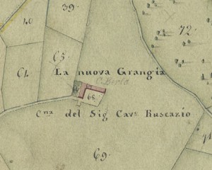 Cascina Nuova o Berta. Catasto Gatti, 1820-1830. © Archivio Storico della Città di Torino