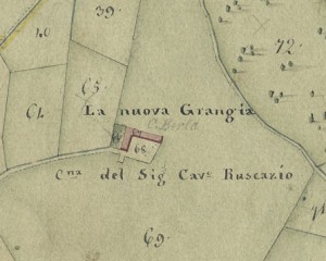 Cascina Nuova o Berta. Catasto Gatti, 1820-1830. © Archivio Storico della Città di Torino