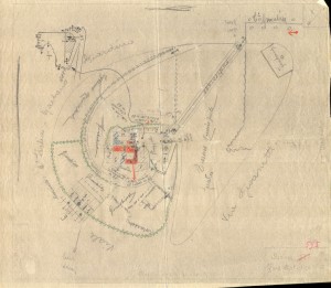 Bombardamenti aerei. Censimento edifici danneggiati o distrutti. ASCT Fondo danni di guerra inv. 595 cart. 12 fasc. 2. © Archivio Storico della Città di Torino 