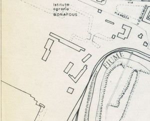 Castello di Lucento. Istituto Geografico Militare, Pianta di Torino, 1974, © Archivio Storico della Città di Torino