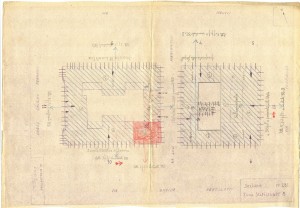 Bombardamenti aerei. Censimento edifici danneggiati o distrutti. ASCT Fondo danni di guerra inv. 281 cart. 5 fasc. 21. © Archivio Storico della Città di Torino
