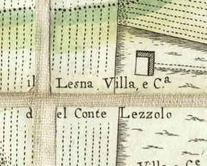 Cascina Lesna. Amedeo Grossi, Carta Corografica dimostrativa del territorio della Città di Torino, 1791. © Archivio Storico della Città di Torino