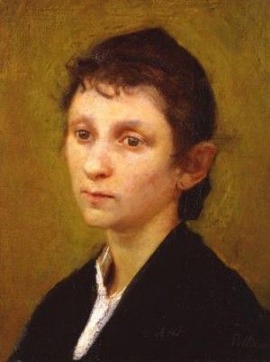 Giuseppe Pellizza da Volpedo (1868-1907), Ritratto di giovane donna (Ritratto di Palmina), 1888, olio su tela, cm 32,2x42. Torino, GAM Galleria d’Arte Moderna, inv. P/1888