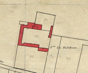 Cascina Falchera. Catasto Rabbini, 1866. © Archivio di Stato di Torino