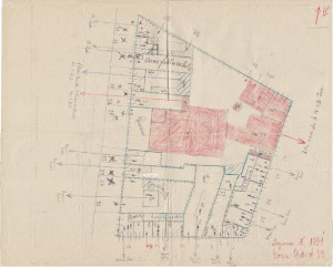 Bombardamenti aerei. Censimento edifici danneggiati o distrutti. ASCT Fondo danni di guerra inv. 1391 cart. 28 fasc. 19. © Archivio Storico della Città di Torino