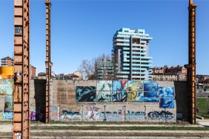 Artisti vari, murales senza titolo, 2012, Parco Dora