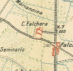 Cascina Falchera. Istituto Geografico Militare, Pianta di Torino e dintorni, 1911. © Archivio Storico della Città di Torino